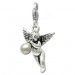 Silberdream SilberDream Charm Engel mit Perlen-Trompete 925 Armband Anhänger FC696