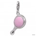 Silberdream SilberDream Charm Handspiegel Rosa 925er Armband Anhänger FC689