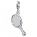 Silberdream SilberDream Charm Handspiegel rosa 925er Armband Anhänger FC689