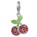 Silberdream SilberDream Charm Kirschen rot Zirkonia 925er Armband Anhänger FC667