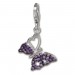 Silberdream SilberDream Charm Schmetterling lila 925er Armband Anhänger FC1045V