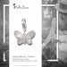 Silberdream SilberDream Charm Schmetterling Perlmutt Weiß 925er Silber FC1041W