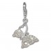 Silberdream SilberDream Charm Schmetterling weiß 925er Armband Anhänger FC1045W