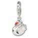 Silberdream SilberDream Charm Schwan Armband Anhänger 925 Silber FC254W
