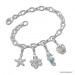 Silberdream SilberDream Charm Seestern Zirkonia 925 Silber Armband Anhänger FC730W