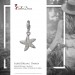 Silberdream SilberDream Charm Seestern Zirkonia 925 Silber Armband Anhänger FC730W