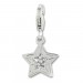 Silberdream SilberDream Charm Stern Zirkonia 925er Silber Armband Anhänger FC903W