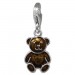 Silberdream SilberDream Charm Teddybär braun 925er Silber Armband Anhänger FC855N