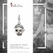 Silberdream SilberDream Charm Totenkopf Pirat 925 Silber Armband Anhänger FC695