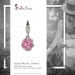 Silberdream SilberDream Charm Zirkonia Kugel Rosa Armband Anhänger FC200P