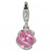 Silberdream SilberDream Charm Zirkonia Kugel rosa Armband Anhänger FC200P