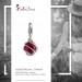 Silberdream SilberDream Charm Zirkonia Kugel Rot Armband Anhänger FC200R