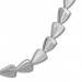 Silberdream SilberDream Collier Dreiecke Zirkonia Weiß 925er Silber 45cm Halskette SDK457W