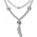 Silberdream SilberDream Collier Kette Drop 925 Silber 45cm Halskette SDK413