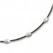 Silberdream SilberDream Collier Kette Fantasie Schwarz 925 Silber Damen 42-44cm SDK28242S