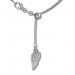 Silberdream SilberDream Collier Kette Flügel 925er Sterling Silber Damen 45cm SDK23445J