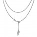 Silberdream SilberDream Collier Kette Flügel 925er Sterling Silber Damen 45cm SDK23445J