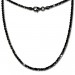 Silberdream SilberDream Collier Kette gedreht schwarz 925 Silber Damen 45cm SDK21845S