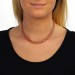 Silberdream SilberDream Collier Kette Geflecht Rose Vergoldet Damen Ca. 45cm SDK22045E