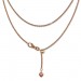 Silberdream SilberDream Collier Kette Herz rose vergoldet 925er Silber Damen 45cm SDK22645E