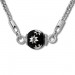 Silberdream SilberDream Collier Kette Kugel Stern Schwarz 925 Silber Damen 45cm SDK23945S