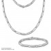 Silberdream SilberDream Collier Kette Matt Zirkonia Weiß 925er Silber 45cm SDK447W