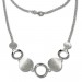 Silberdream SilberDream Collier Kette mit matten Elementen 925 Silber 45cm SDK400