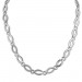 Silberdream SilberDream Collier Kette Oval 925er Silber 44cm Damen Halskette SDK466J