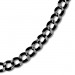 Silberdream SilberDream Collier Kette Panzer Schwarz 925 Silber Damen 45cm SDK21445S