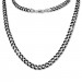Silberdream SilberDream Collier Kette Panzer schwarz 925 Silber Damen 45cm SDK21445S