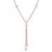 Silberdream SilberDream Collier Kette rosevergoldet Zirkonia 925er Damen 45cm SDK27845E