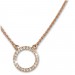 Silberdream SilberDream Collier Kette Rosevergoldet Zirkonia Rund 925er Damen 45cm SDK28642E