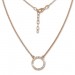 Silberdream SilberDream Collier Kette rosevergoldet Zirkonia rund 925er Damen 45cm SDK28642E