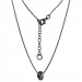 Silberdream SilberDream Collier Kette Verschlungen Geschwärzt 925 Silber 44-47cm SDK11344S