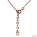 Silberdream SilberDream Collier Kette Verschlungen Rosévergoldet 925 Silber 44cm SDK11344E