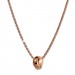 Silberdream SilberDream Collier Kette verschlungen rosévergoldet 925 Silber 44cm SDK11344E