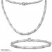 Silberdream SilberDream Collier Kette Zirkonia Weiß 925er Silber 44cm Halskette SDK436W