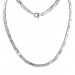 Silberdream SilberDream Collier Kette Zopf 925 Sterling Silber 45cm Halskette SDK463J