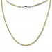 Silberdream SilberDream Collier Kette Zopf vergoldet 925 Silber Damen 45cm SDK21545Y