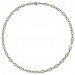 Silberdream SilberDream Collier Oval 925 Silber Vergoldet Zirkonia Damen 45cm Kette SDK4800T