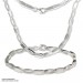 Silberdream SilberDream Collier Oval Matt Kette 925 Silber 45cm Halskette SDK403