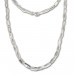 Silberdream SilberDream Collier oval matt Kette 925 Silber 45cm Halskette SDK403