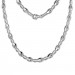 Silberdream SilberDream Collier Oval Zirkonia weiß 925er Silber 44,5cm Halskette SDK444W