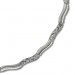 Silberdream SilberDream Collier Wave 925 Silber Gehämmert Matt 45cm Kette SDK4792O