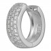 Silberdream SilberDream Creole 3-reihig Zirkonia Weiß 925 Sterling Silber Damen SDO423W