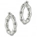 Silberdream SilberDream Creole Bambus 2,5cm 925 Sterling Silber Damen Ohrring SDO67232