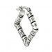 Silberdream SilberDream Creole Bambus Eckig 925er Sterling Silber Damen Ohrring SDO67202