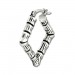 Silberdream SilberDream Creole Bambus Eckig 925er Sterling Silber Damen Ohrring SDO67202