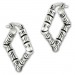 Silberdream SilberDream Creole Bambus eckig 925er Sterling Silber Damen Ohrring SDO67202