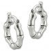 Silberdream SilberDream Creole Bambus small 925er Sterling Silber Damen Ohrring SDO67191